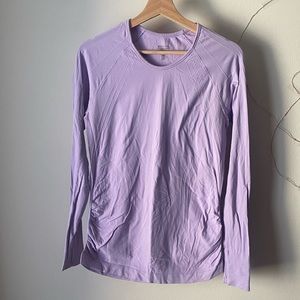 purple athleta long sleeve
